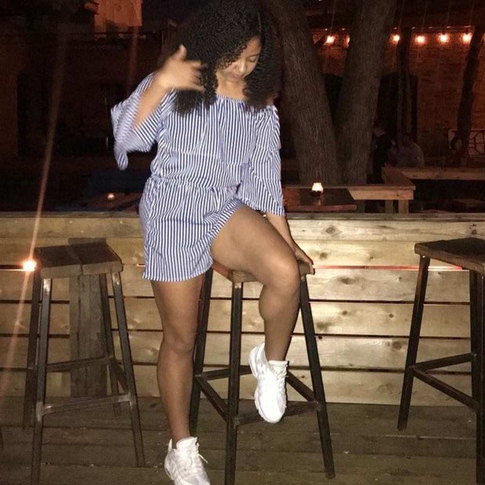 Women’s striped romper